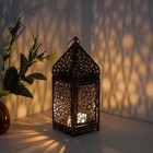 Moroccan Style Metal Lantern 9 8   Iron Candle Holder  Home Party Holiday Decor
