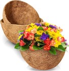 Coco Coconut Liners 12 14 16  Round Fiber Hanging Basket Replacement 2 3 4 6 Pcs