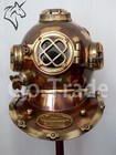 Us Navy Mark V Antique Diving Divers Helmet Brass Steel Full Size Maritime Gift