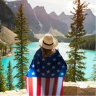 Anley American Flag Cape 3 X 5 Ft - Usa Flag Cape Patriotic Flag Costume Cloak