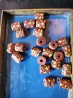 22 Vintage Venetian Millefiori African Glass Trade Beads Handmade Designs