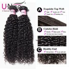 Unice Brazilian Human Hair Bundles Curly body Wave straight wavy Hair Extensions