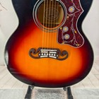 Jumbo Solid Spruce Acoustic Guitar Vintage Sunburst Flower Inlaid Us Warehouse