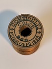 Vintage Original Corticelli Brown Silk Thread Wooden Spool
