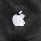 Apple Computer Logo Black Dad Hat Baseball Cap Adjustable Strapback Twill Cord