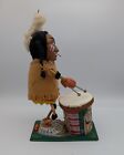 Vintage Marx Toys Mechanical Nutty Mad Indian Wind-up Toy Japan Drum For Repair