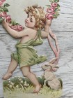 Antique Victorian Die Cut Easter Scrap