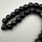 Vintage Black Obsidian Gemstone Prayer Worry Beads