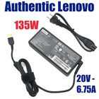 Genuine Lenovo 20v 6 75a Ac Adapter  For Thinkpad T440p T530 T540p W540 Charger