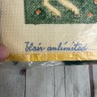 Vintage Needlepoint Embroidery Kit Two Unicorns And Birch Belgian Tapestry Style