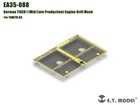 Etmodel 1 35 German Tiger I  mid late Production  Engine Grill Mesh For Tamiya