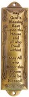 Handcrafted Brass Mezuzah With Hebrew Scroll - Complete With Gift Box   Screws