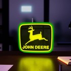 John Deere Vintage Logo Led Sign For Wall  Window  Or Desk  12in X 10in  97174