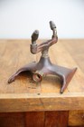 Vintage Art Deco Lawn Sprinkler Cast Iron Base Brass Spray Arms Space Rocket
