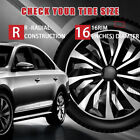 4x 16  Inch Wheel Covers Snap On Full Hub Caps Fit For R16 Tire   Steel Rim