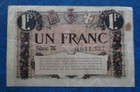 1920 Nice  france  Chamber Of Commerce Circulated 1 Franc Banknote