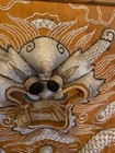 Hand Made Asian Embroidered Silk Dragon Wall Art
