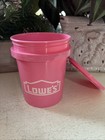 Lowes Mini Pink Bucket With Lids  lot Of 5 