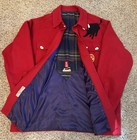 Vtg Mens Boy Scouts Red Wool Jacket Xl W phil Bull Custom Lining Antler Buttons