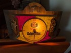 Vintage Schmidt s Of Philadelphia Light Beer Lighted  Clock  Sign Lights Up  See