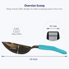 Cat Litter Scoop  Non-stick Plated Aluminum Alloy Sifter  Kitty Durable