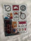 Vintage 1981 Hallmark Cards Silver Foil Encouragement Words Stickers 1 Sheet