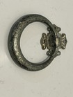 Pair Vintage Heavy Cast Brass Bronze Ring Door Knockers Gothic Tudor 4    Heavy