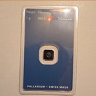 1 Gram Palladium Bar Argor Heraeus  9995 Fine Sealed In Assay