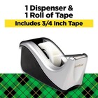 Scotch Desktop Tape Dispenser  Silvertech 1 Count  pack Of 1   Black silver
