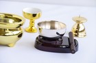 Japanese Buddhist Altar Set 8pc Gold Ceramic W orin Bell  For Mini Shrine Japan