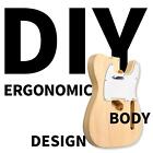 Unfinished Diy Tl Electric Guitar Kit Mahogany Body 6 String Maple Neck