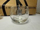 Vintage Set Of 12 1 Oz  Roly Poly Cocktail Glasses Sheer Rim With Etched Flowers