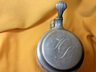 German C  1900 Paulanerbrau   Munchen 0 4l Pewter Lidded Brewery Beer Stein