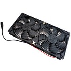 Dual Fan 240mm Cooler Speed Control 3v-12v 3a 1800rpm Cooling Air Exhaust Frame