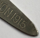 Singer Souvenir Panama Exposition 1915 Bodkin Ribbon Runner Threader Worn End
