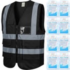Cooling Vest With 8 Ice Packs  Summer Reflective Safety Vest For Adult  Hot