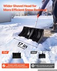 Vevor Snow Shovel For Driveway 17  Blade D-grip Handle Ergonomic Snow Removal