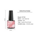 Mtssii Nail Gel Polish 6pcs Christmas Gel Nail Polish Set Home Salon Diy Uv Led