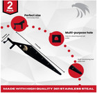 2024 Firepikpro 2-pack Firefighter Pry Bar Tool For First Responders Lock Opener