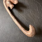 Vintage Cast Iron 8  Tall Hanging Monkey Plant Hook Made In Taiwan