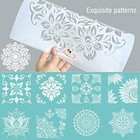 9 Pack 12x12 Inch Reusable Stencil Mandala Painting Template For Floor Wall 