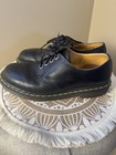 Vintage Dr Martens 9222z Black Leather Oxford Shoes Uk 8 Made In England