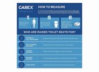 Carex Toilet Seat Riser Elongated Raised Toilet Seat Adds 3 5 Inches To Toilet