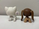 Littlest Pet Shop Angora Cat  9   Hound Dog  665 Pet Pair Bundle Hasbro Lps