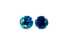 14k Solid Yellow Gold December Birthstone Round Stud Earrings 2mm-8mm Screw Back