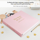 Timeless First 5 Years Keepsake Baby Memory Book For Boy Or Girl  Luxury Linen C