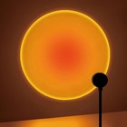 Usb Sunset Projection Lamp Rotatable Led Atmosphere Light For Bedroom Living Roo