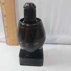 Vintage 1970 s Naked Wood Man In A Barrel Hand Carved Adult White Elephant Gift