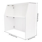 White Portable Event Bar Portable Bar Cabinet Foldable Bar 47 75 19 5 42 75in