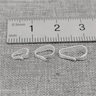 20 Sterling Silver Open Locket Bails 925 Silver Charm Pendant Bail